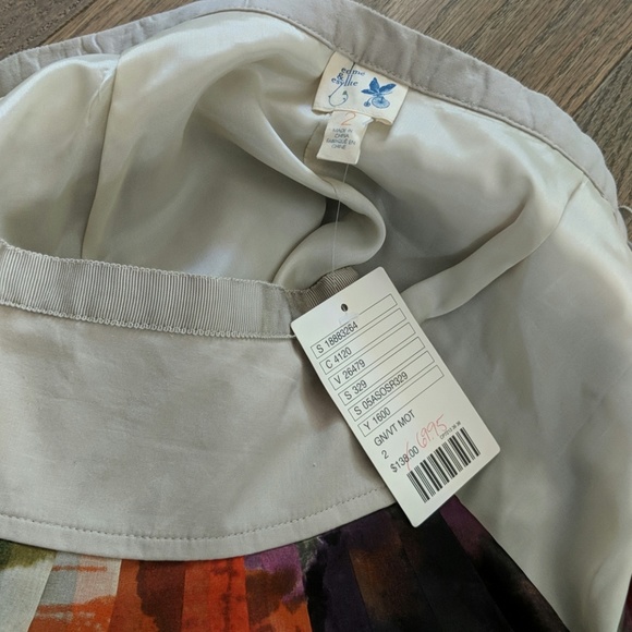 Anthropologie Water Color Silk Skirt - Picture 7 of 10